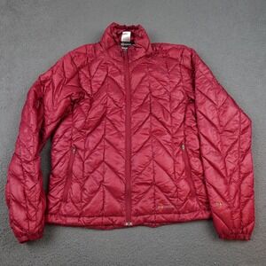 Moonstone Jacket Womens Large Red Quilted Insulated Puffer Full Zip Outdoor